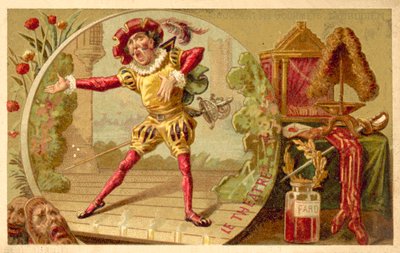 Divadlo (chromolitho) od French School