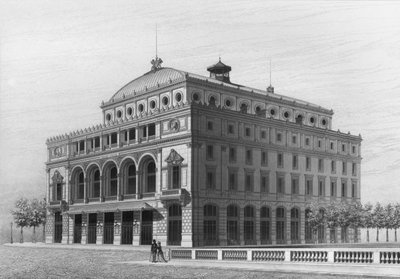 Theatre Lyrique, nyní Theatre de la Ville, Place du Chatelet, Paříž od French School