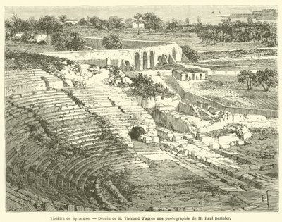 Theatre de Syracuse (rytina) od French School