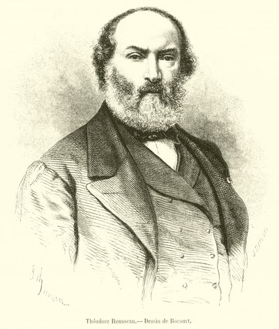 Theodore Rousseau (rytina) od French School