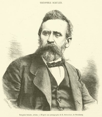 Theophile Schuler, umělec (rytina) od French School