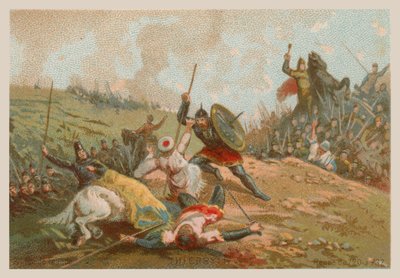 Thierry II., francouzský král v letech 720-737 od French School