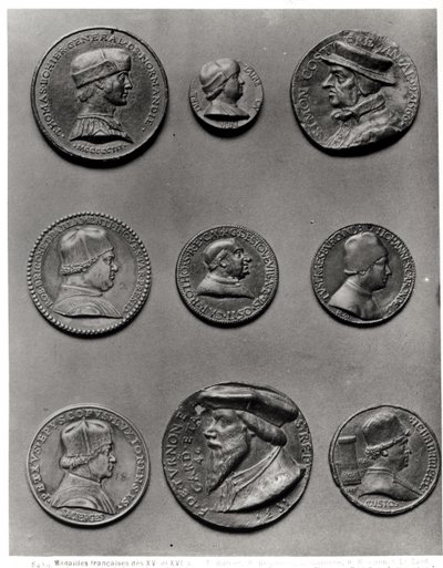 Thomas Bohier, 1513, Pierre Briconnet, Simon Costieres, Robert Briconnet, kardinál Guillaume dEstouteville (asi 1403-83), Jean Carondelet (1468-1545), Pierre de Sacierges, kardinál F. de Tournon, 1535, od French School