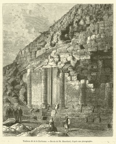 Tomb of the Christian (rytina) od French School