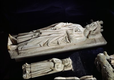 Hrobky Roberta II. (asi 970–1031) zbožného a Jana I. (narozeného roku 1316), posmrtného, 13.–14. od French School