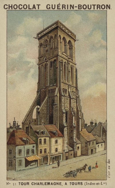 Věž Karla Velikého, v Tours, Indre-et-Loire od French School