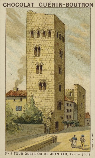Tour Dueze nebo Jean XXII, Cahors, Lot od French School