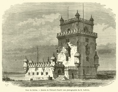 Tour de Belem (rytina) od French School