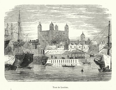 Tower of London (rytina) od French School
