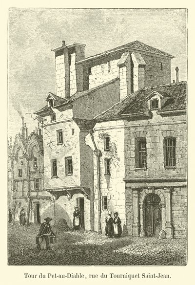 Věž Pet-au-Diable, rue du Tourniquet Saint-Jean od French School