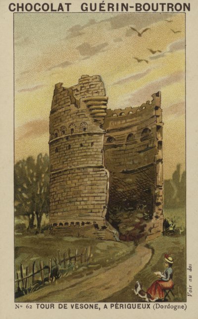 Věž Vesone, v Perigueux, Dordogne od French School