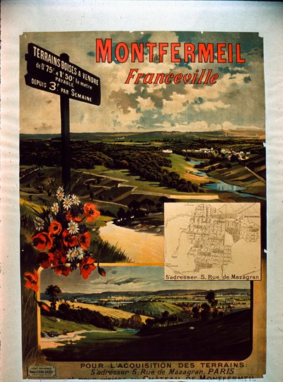 Turistický plakát Montfermeil od French School