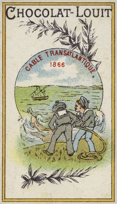 Transatlantický telegrafní kabel, 1866 od French School