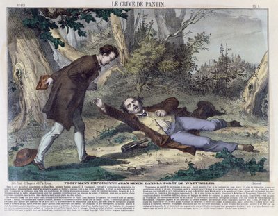 Troppmann otráví Jeana Kincka v lese Wattwiller, 1869 od French School