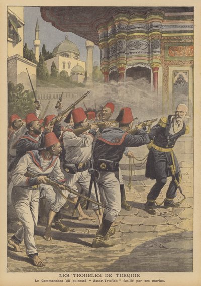 Problémy v Turecku (color litho) od French School