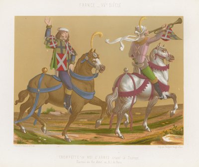 Trumpeter a King of Arms volají po zahájení turnaje od French School
