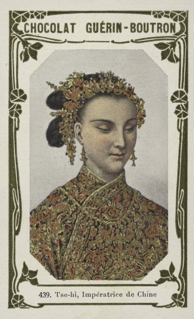 Tse-hi, Imperatrice de Chine (barevná fotografie) od French School
