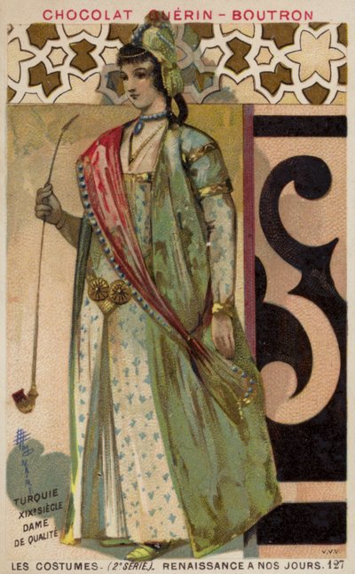 Turecká gentlemanka, 19. století od French School
