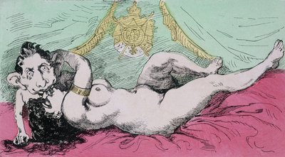 Pod vládou říše: Výchova prince. Karikatura Evžena Ludvíka Napoleona (1856-1879), syna Napoleona III. sd. 19. století od French School