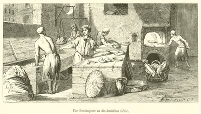 Une Boulangerie au dix-huitieme siecle od French School