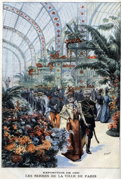 Univerzální výstava Paříže v roce 1900: skleníky v Palais de l