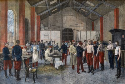 Očkování rekrutů v pluku v „Le Petit Journal“ z 29. listopadu od French School