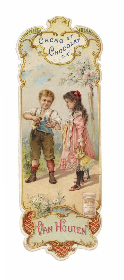 Van Houten čokoládový prášek - dívka a chlapec od French School