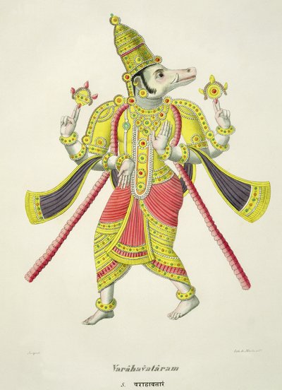Varaha, vyryl de Marlet od French School