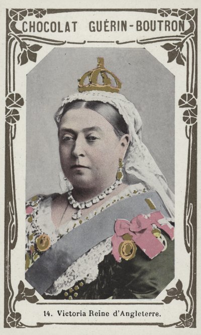 Victoria Reine dAngleterre (barevná fotografie) od French School