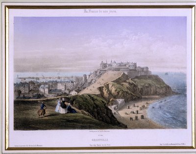 Pohled na Granville - litografie od French School