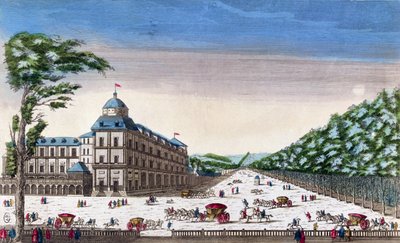 Pohled na Schloss Esterhazy, Eisenstadt, Rakousko od French School