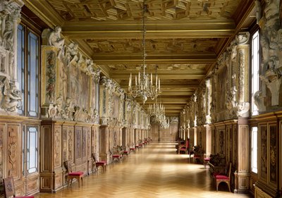 Pohled do Galerie Francois I, 1528-40 od French School