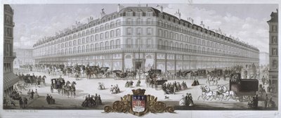 Pohled na obchodní dům Magasins du Louvre, Paříž, 1866 od French School