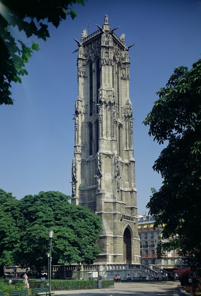 Pohled na Tour Saint-Jacques, 1508-22 od French School