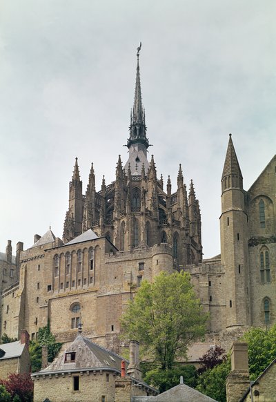Pohled na chevet opatství, 1450-1521 od French School