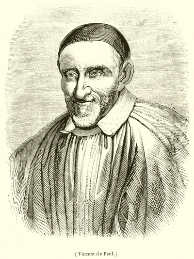 Vincent de Paul (rytina) od French School