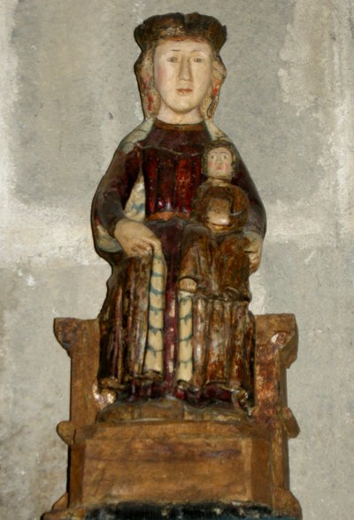 Panna a dítě (dřevo) od French School