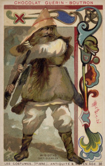 Náčelník vizigótských válečníků od French School
