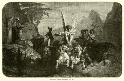 Vision des chariots (rytina) od French School