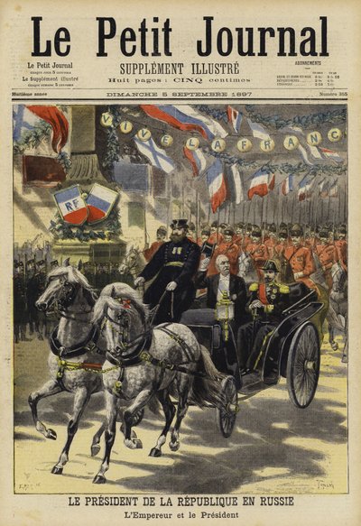 Návštěva francouzského prezidenta Felixe Faureho v Rusku, 1897 od French School