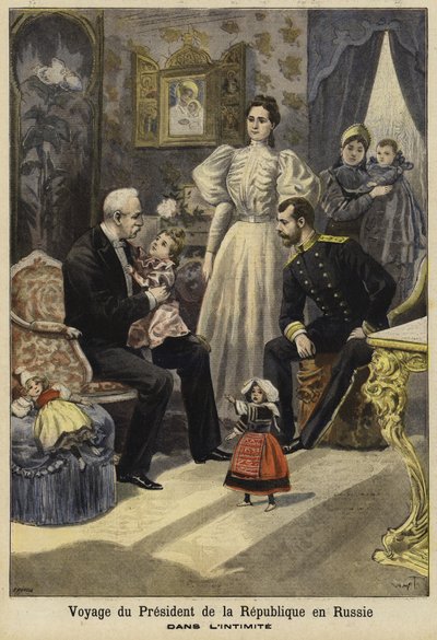 Návštěva francouzského prezidenta Felixe Faureho v Rusku, 1897 od French School