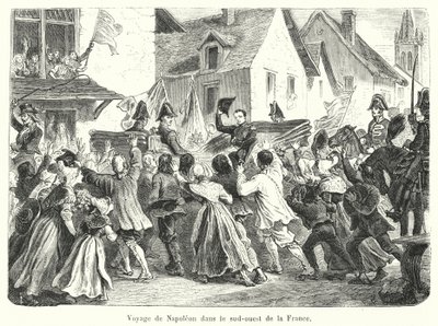Voyage de Napoleon dans le sud-ouest de la France od French School