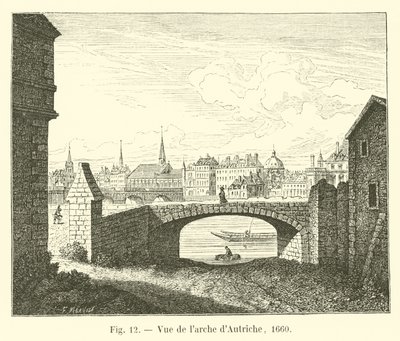 Pohled na oblouk Rakouska, 1660 od French School