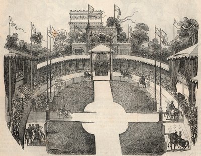 Vnitřní pohled na Hipodrom na náměstí Place de l