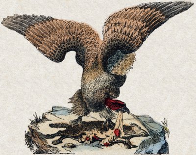 Sup. Gravírování v „“Abeceda zvířat sauvages““. 9. série. Obrázky Epinal, Pellerin, tiskárna-nakladatel, kolem roku 1870. Rytiny na dřevě, šablona. 16 stran. Rozměr: 20 x 15 cm. Soukromá sbírka od French School