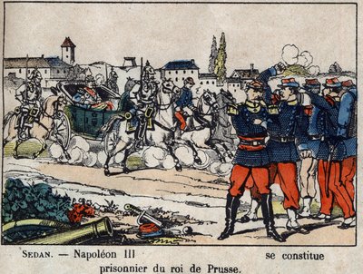 Válka roku 1870 mezi Francií a Pruskem: Bitva u Sedanu, císař Napoleon III. (Louis Napoleon Bonaparte od French School