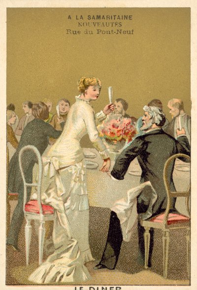 Svatební večeře (chromolitho) od French School