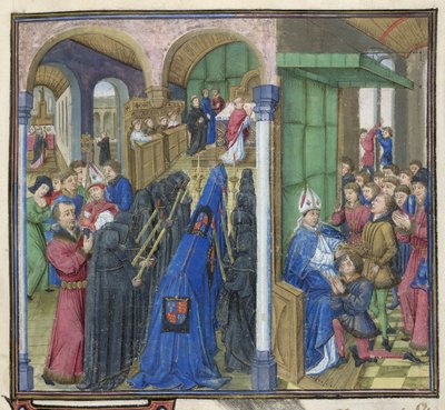 William I a William II, z ‚Chronique de Normandie‘ (vellum) od French School