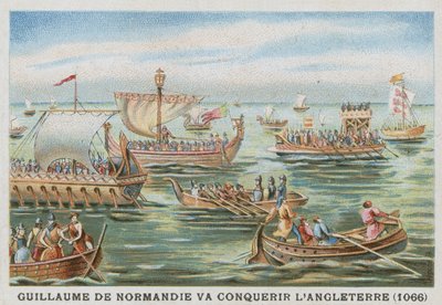 Vilém Dobyvatel na cestě k dobytí Anglie, 1066 od French School