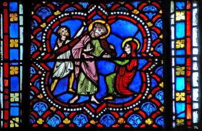 Okno s2-L zobrazující Via Crucis od French School